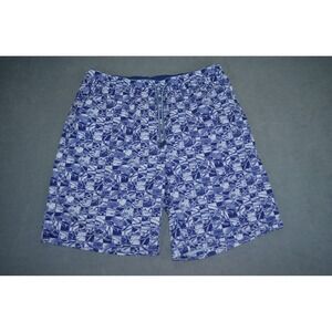 Peter Millar Seaside Collection Swim Trunks Mens L Lined Drawstring Fish Print